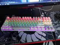 Игровая механическая клавиатура белая с rgb