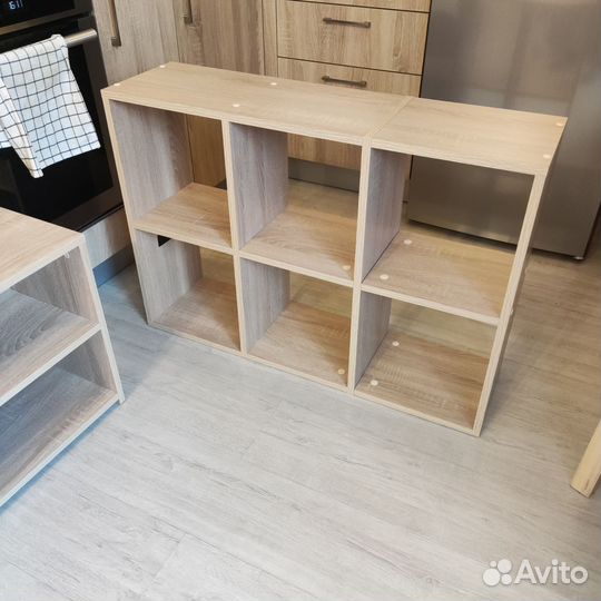 Стеллаж 6 секций, дуб сонома