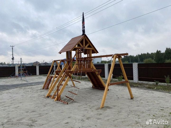 Детский уголок (домик + песочница) Савушка Люкс 8