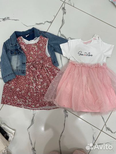 Одежда пакетом для девочки 80-86