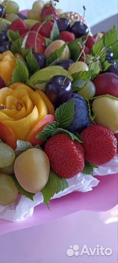 Съедобные букеты из фруктов на день рождения