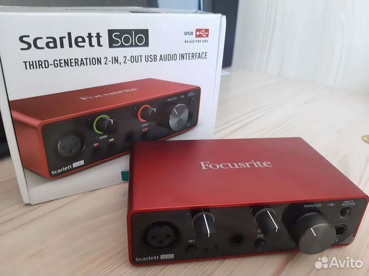 Звуковая карта focusrite scarlett