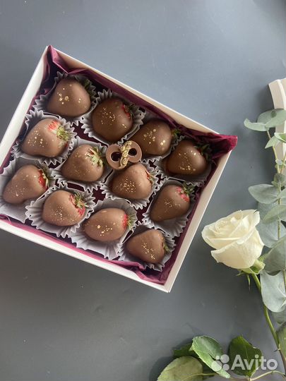 Клубника в шоколаде 8 марта / подарок девушке