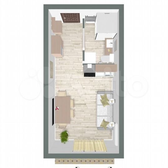 Квартира-студия, 22,8 м², 4/9 эт.