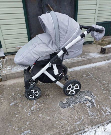 Коляска adamex barletta 3 в 1 (вставки экокожа)