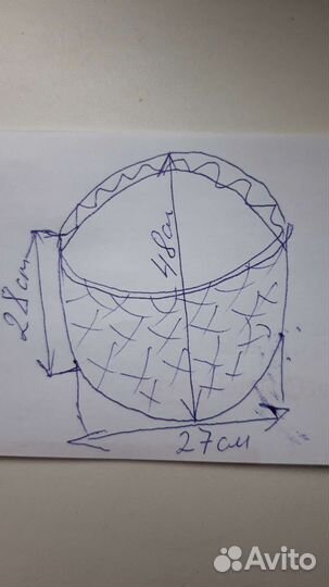 Корзина плетеная большая