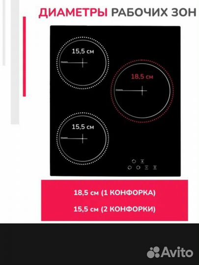 Встраиваемая варочная панель электрическая новая