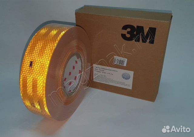 Лента светоотражающая 3м серия 997 желтая арт. 635
