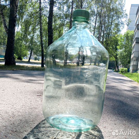 Бутыль Большая 10л стеклянная СССР толстое