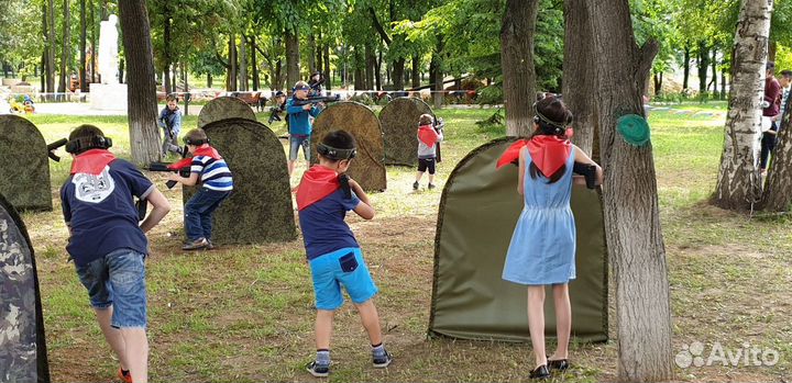 Игра для детей и взрослых выездной лазертаг