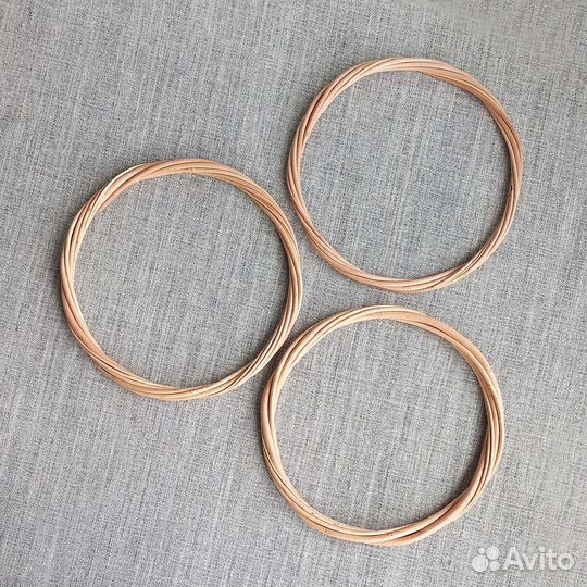 Кольца для ловца снов из ивы без коры