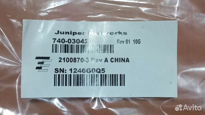 Медный кабель Juniper SFP+ 10 Gigabit Ethernet с