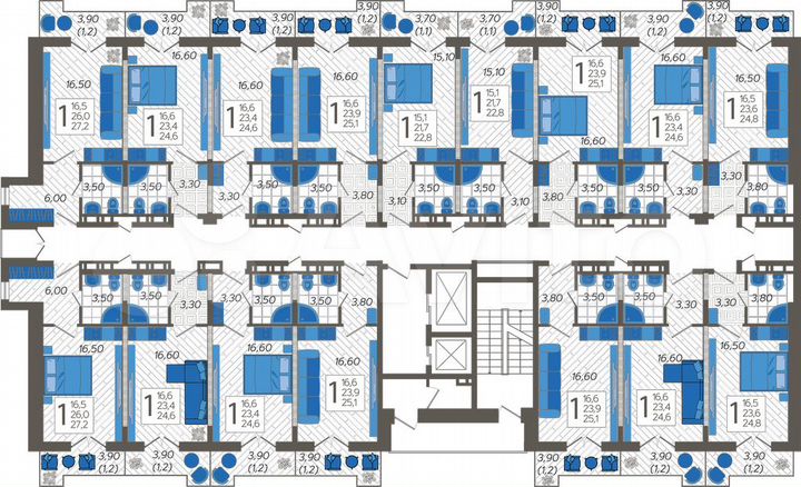 Апартаменты-студия, 25,1 м², 8/12 эт.