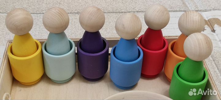 Деревянный сортер Монтессори