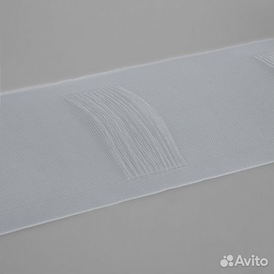 Шторная лента трубная, органза, 10 см, 50 1 м, цвет прозрачный