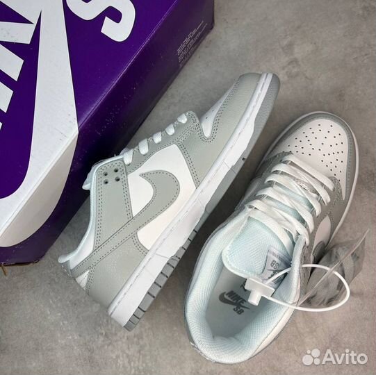 Женские кроссовки Nike Dunk SB Grey Fog