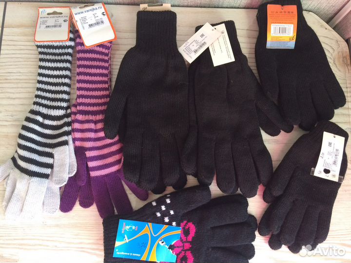 Варежки, перчатки, палантины, шапки