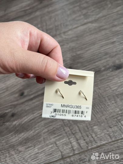 Monet, винтаж, серьги стразы овал