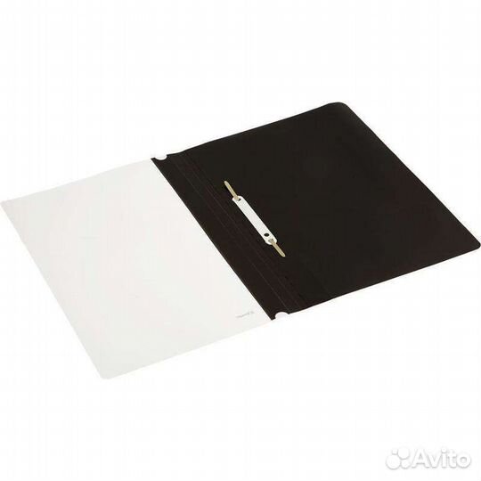 Скоросшиватель Комус А4 до 100 листов черный