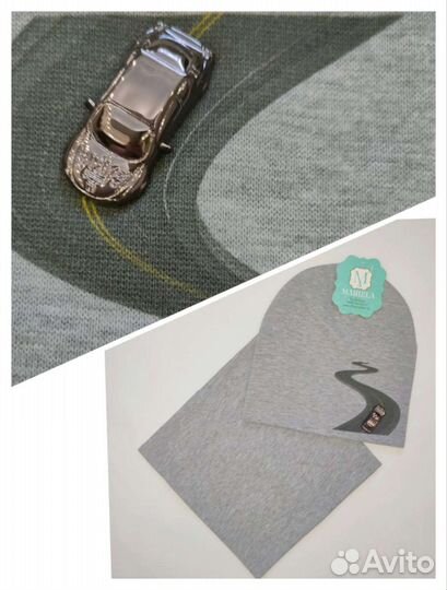 Комплект шапка и снуд для мальчика