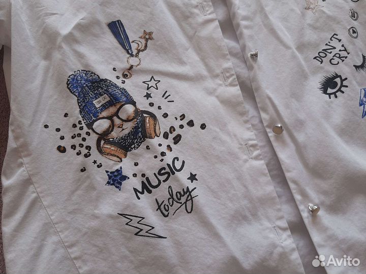 Блузка белая