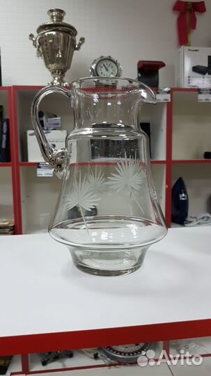 Графин стеклянный с гравировкой СССР