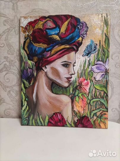 Картина акрилом на холсте