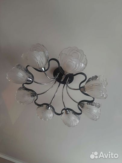 Люстра потолочная подвесная бу