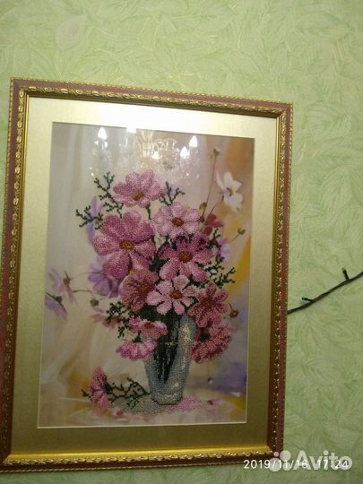 Картина вышитая бисером