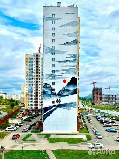 Роспись стен граффити мурал