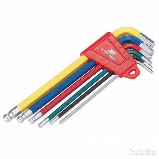 Набор шестигранников BikeHand YC-613-6C, 2-6 мм, 6