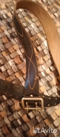 Ремень кожаный офицерский