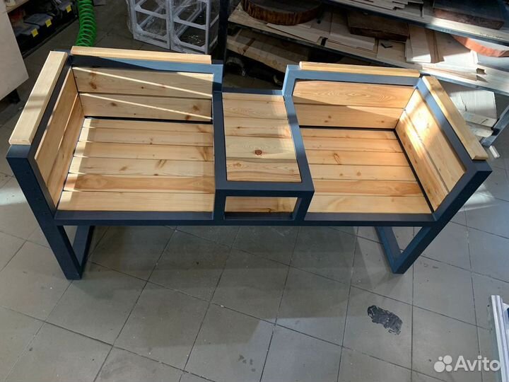 Скамейка садовая лофт