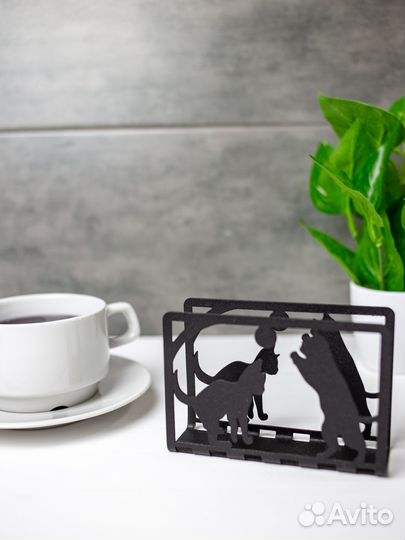 Салфетница металлическая