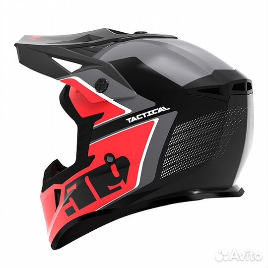 Шлем 509 Tactical Dark Ops with Red/Red Ink F01001