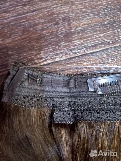 Накладка-Волосы на заколках натуральные