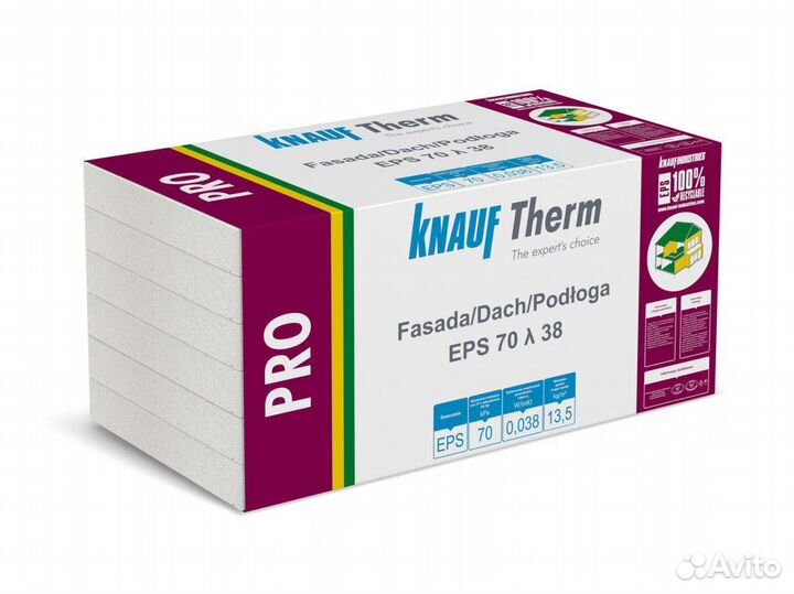 Knauf Therm пенопласт Пол pro 20х1000х1200 мм