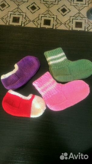 Вязанные тапочки