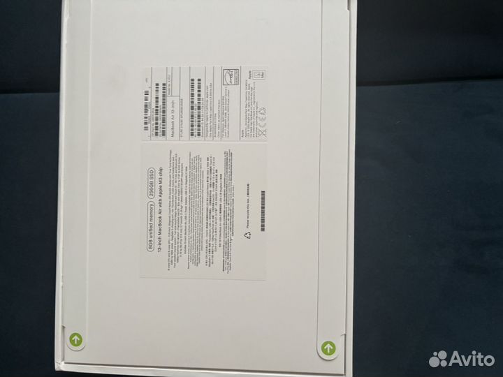 Macbook air 13 m3 с чеком