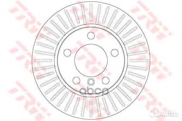 Диск тормозной DF6255 DF6255 TRW