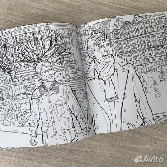 Шерлок. Книга для творчества. Раскраска