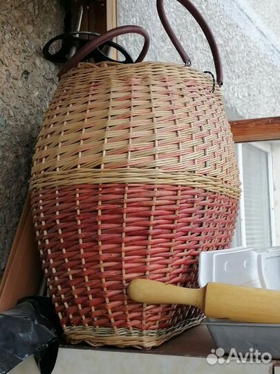 Корзина плетеная большая