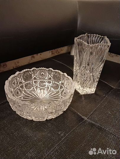 Ваза хрустальная из СССР