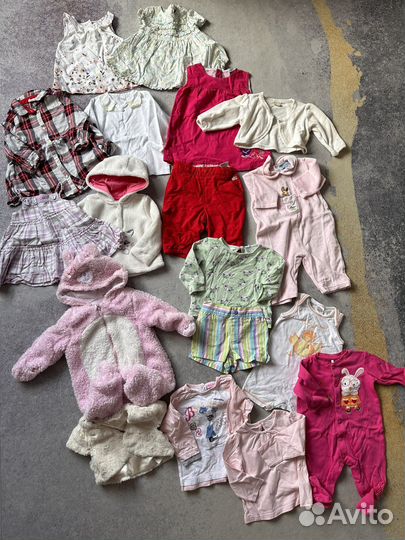 Пакет вещей девочке 0/3 мес 18 вещей
