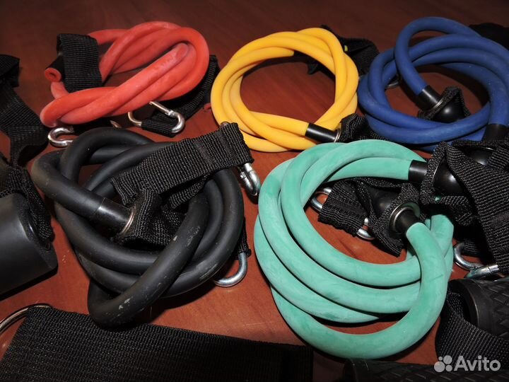 Набор трубчатых эспандеров для фитнеса