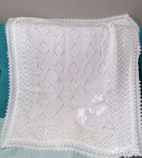 Плед детский вязаный