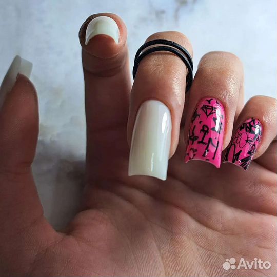 Маникюр с покрытием, наращивание