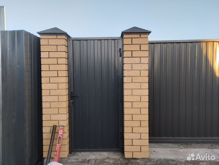 Установка заборов калитка ворота откатные