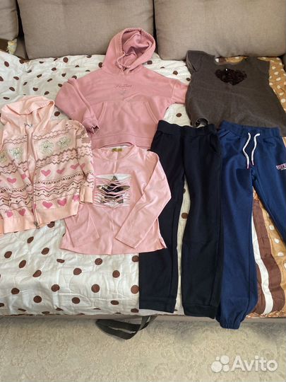 Пакетом одежда на девочку122-128