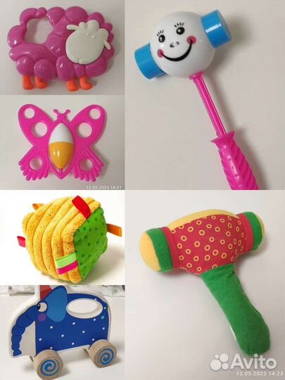 Игрушки погремушки пакетом